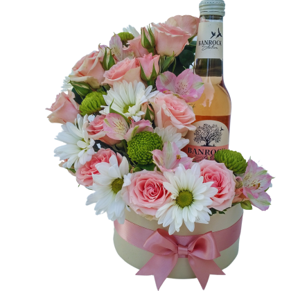 Mini roses with mix flowers & Banrock 200ml