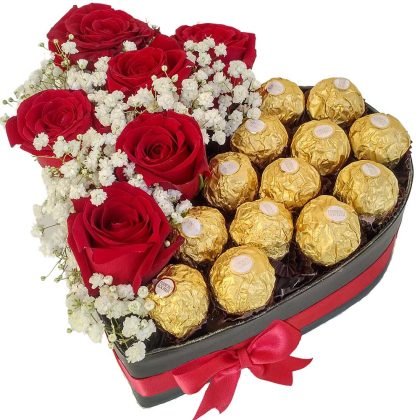 6 Roses & Ferrero rocher