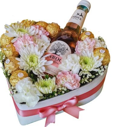 Mix flowers with Banrock 200ml & Ferrero rocher