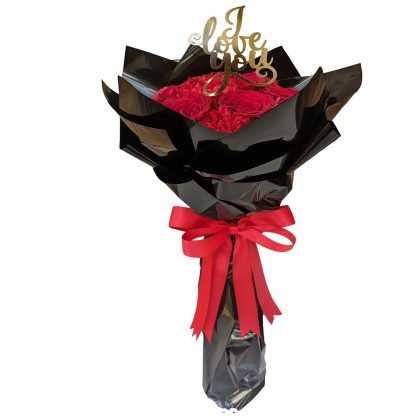 10 Roses & 10 carnations luxury wrapped