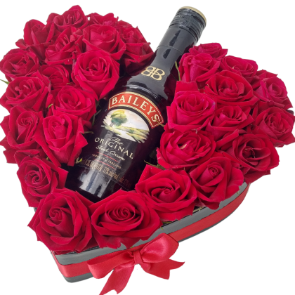mini roses with Bailey's 200ml