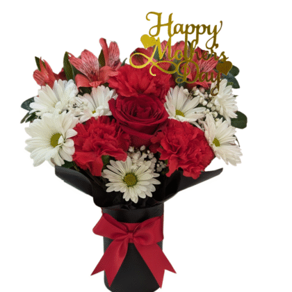 C1 - 1 Roses, 3 carnations & mix flowers