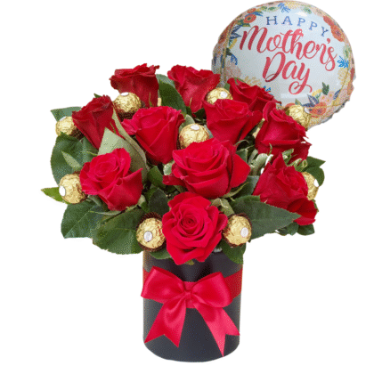 C8 - 11 roses & 9 Ferrero rocher